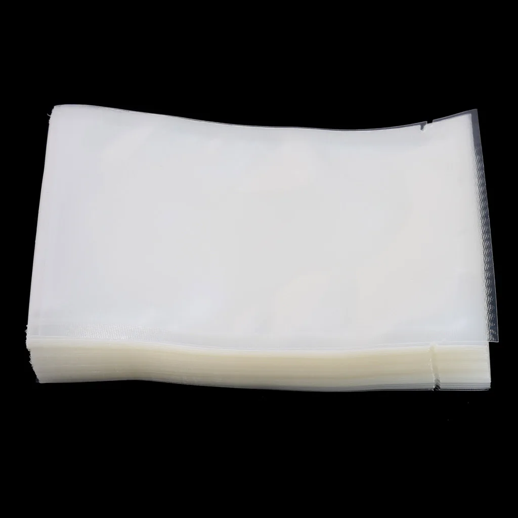 D0AB 100Pcs Food Vacuum Bag Storage Sealer Space Packing Commercial Saver 5 Size |