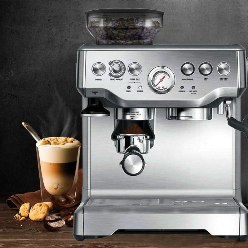 New Breville Bes870 Espresso Coffee Machine Semi Automatic Home And  Commercial Coffee Maker With Bean Grinding Function 220-240v - Coffee Makers  - AliExpress