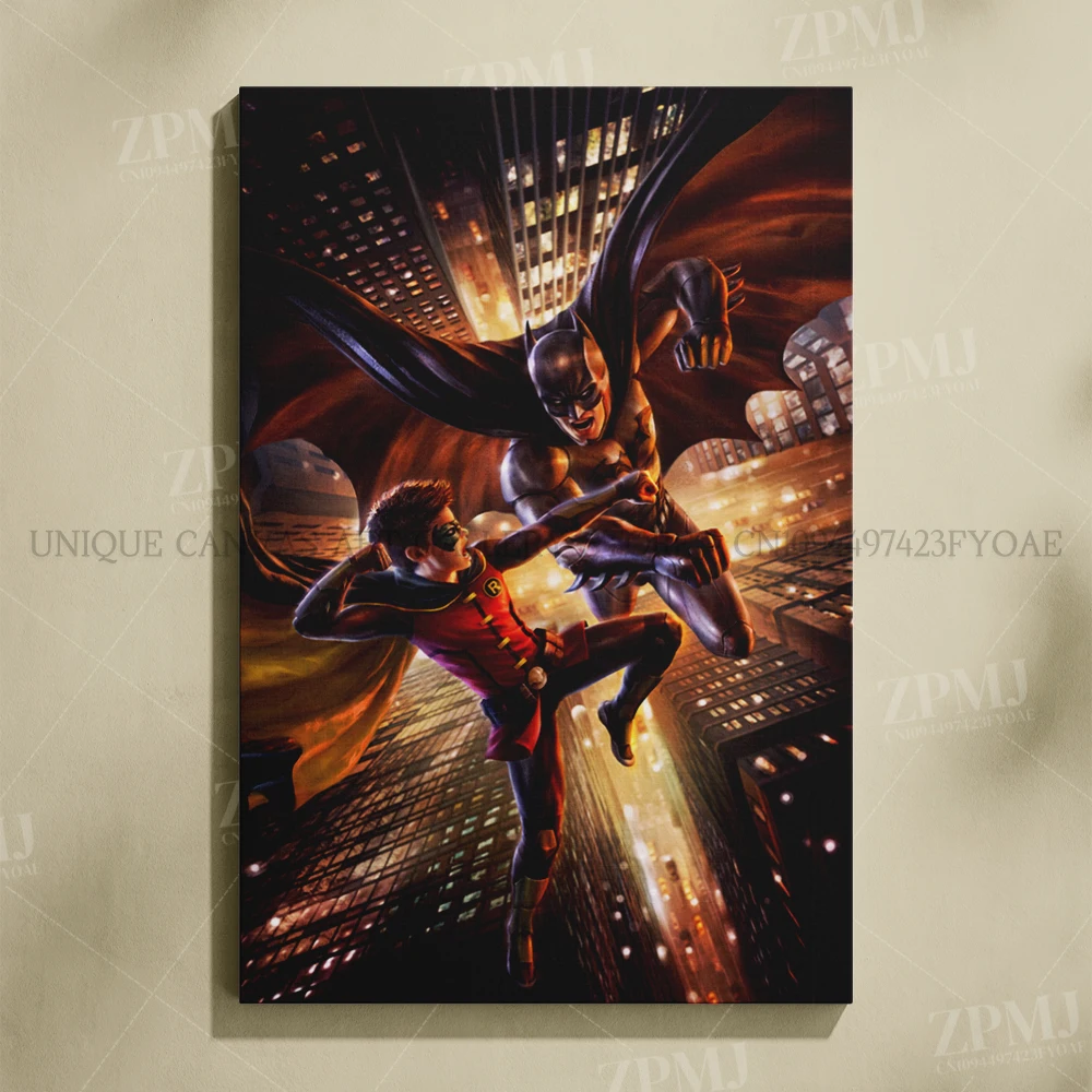 Justice League Superhero Batman Wall Art - Canvas Home Decor Poster Prints
