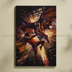 Justice League Superhero Batman Wall Art - Canvas Home Decor Poster Prints - 50x75cm(No Frame) (Bfx3 - 14)