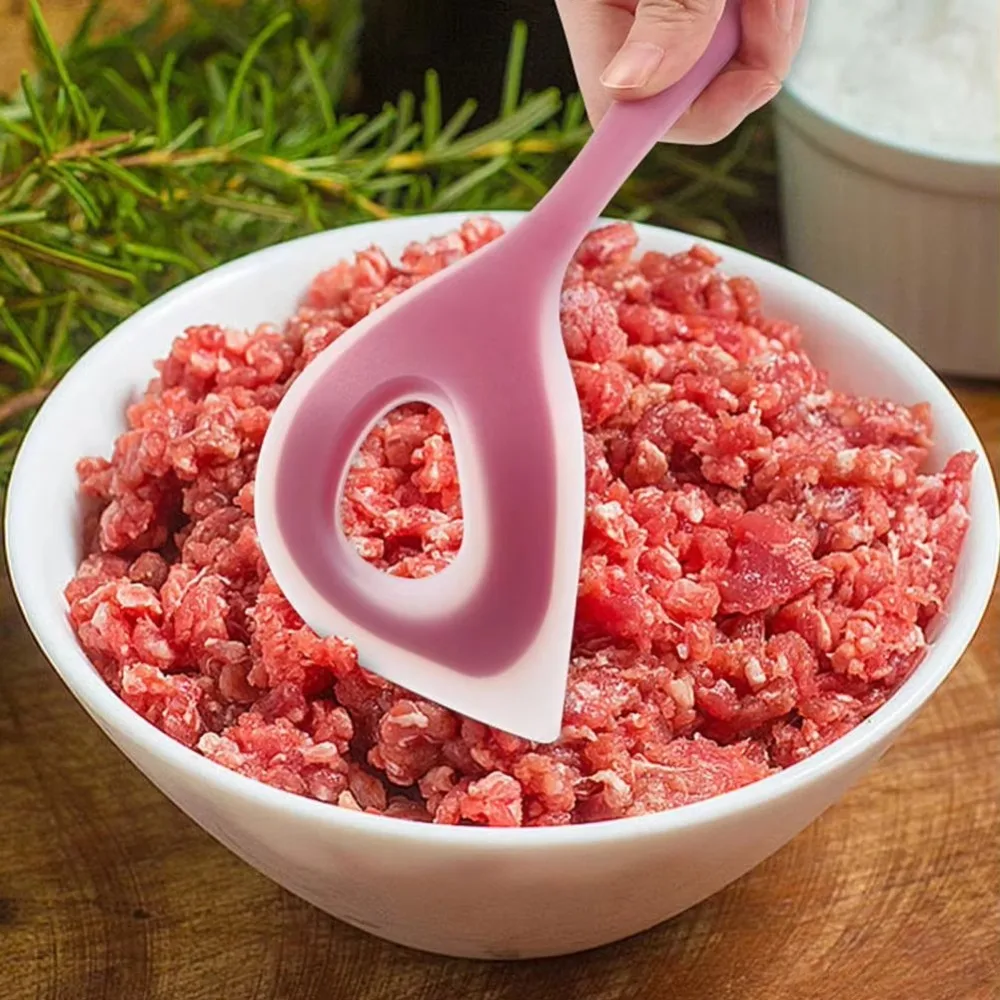 Silicone Meatball Maker Tool Portable Manual Fish Ball Spoon Kitchen Meatball Press Spoon