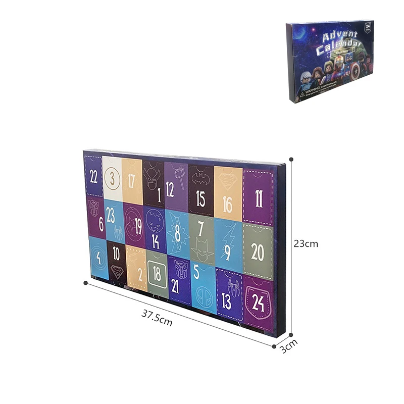 Advent Calendar Kit 24Pcs/Box Advent Calendar Block Robort Anime Figures for Children