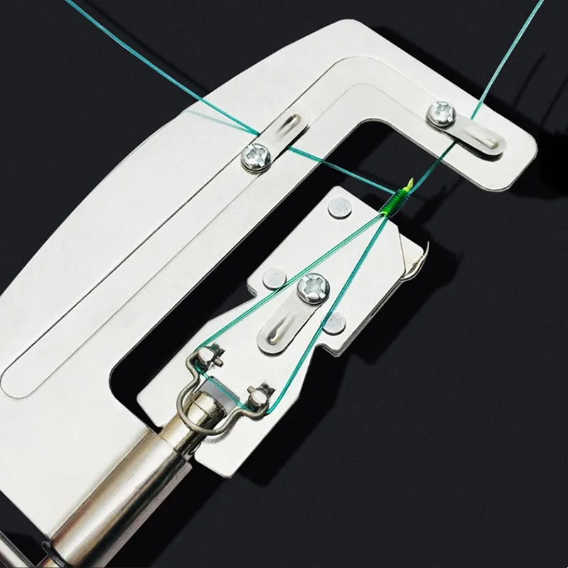 Stainless Steel Fishing Line Flaky Winder Quick Tie Hook Knots Tie Loop