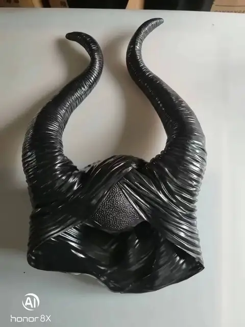 Corna Di Malefica In Lattice Per Halloween - Copricapo Nero Unisex Per Costumi - Foto 13