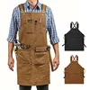 Thickened Canvas Tool Bag Wear Resistant Waterproof Apron for Kitchen Home Gardening Electrician Storage Bag Waist Apron 1