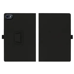 Ultra Slim PU Leather Tablet Case with Folding Stand, Pencil Holder, and Wrist Strap for Tabwee T80 10.5 - inch (Black)