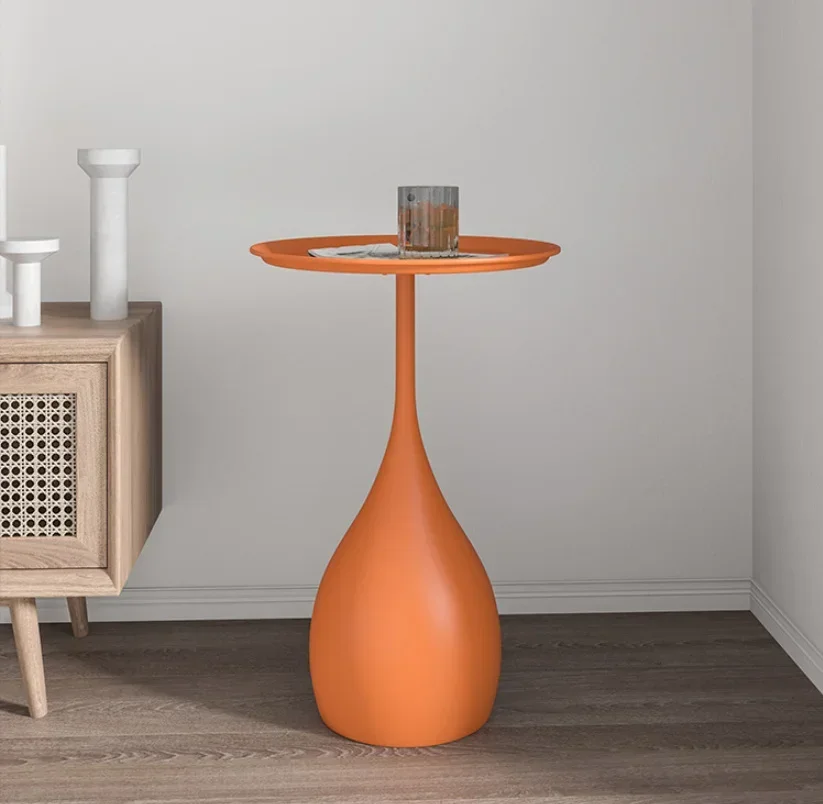 Description Picture 5 of itemSmall Round Mini Wrought Iron Side Table Sofa End Table Living Room Corner Table Home Bedside Tables