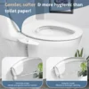 SAMODRA Ultra Slim Bidet Attachment for Toilet Seat - Dual Nozzle, Adjustable Water Pressure, Non-Electric Ass Sprayer 2