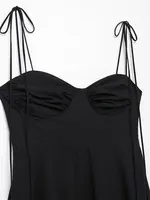 2024 Summer New Woman Dress Spaghetti Strap Sleeveless Backless Lace-Up Zipper Pleats Sweet Beach Style Female Long Dresses - Image 4