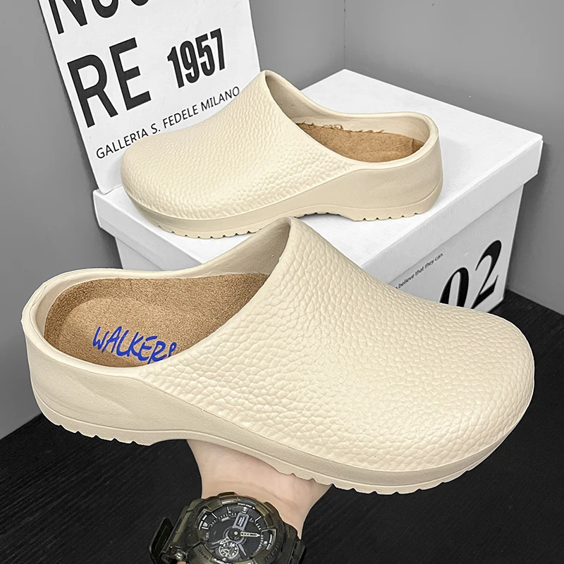 Chef's shoes Men's casual shoes non-slip oil-resistant breathable comfortable plus size 47