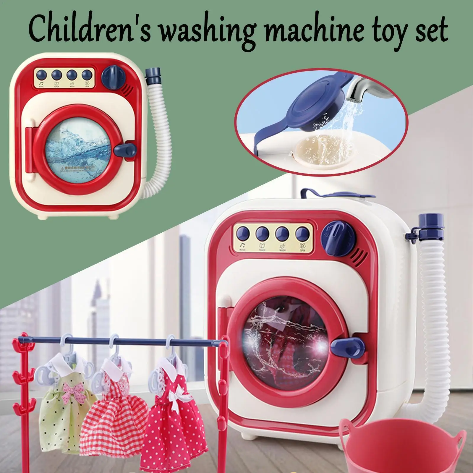 Toy Washing Machines Girls Washing Machine Toy Kids Cleaning