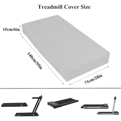 Waterproof Outdoor & Indoor Treadmill Dust Cover - 210D Heavy Duty Protection - 140x71x15cm (Silver)