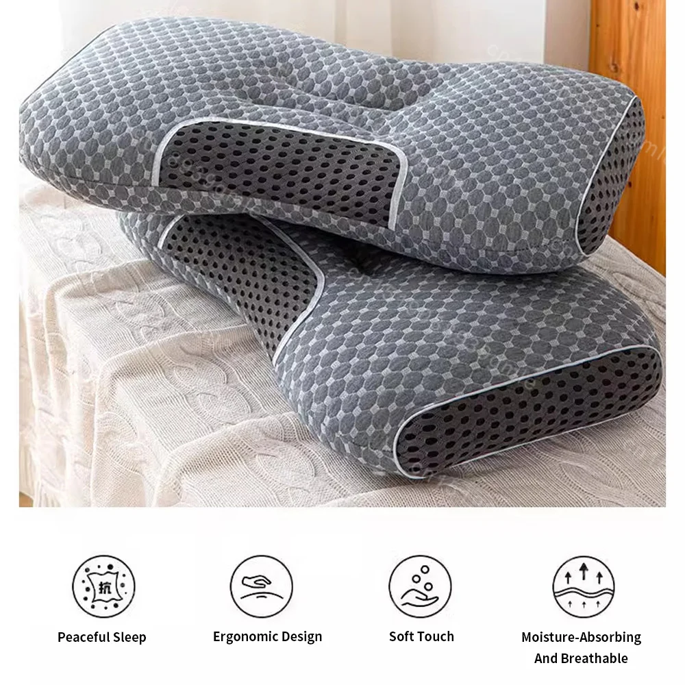 Neck Pillow Special Support for Cervical Vertebra Help Sleep Home Student Sleeping Pillow Core Does Not Collapse and Deformation