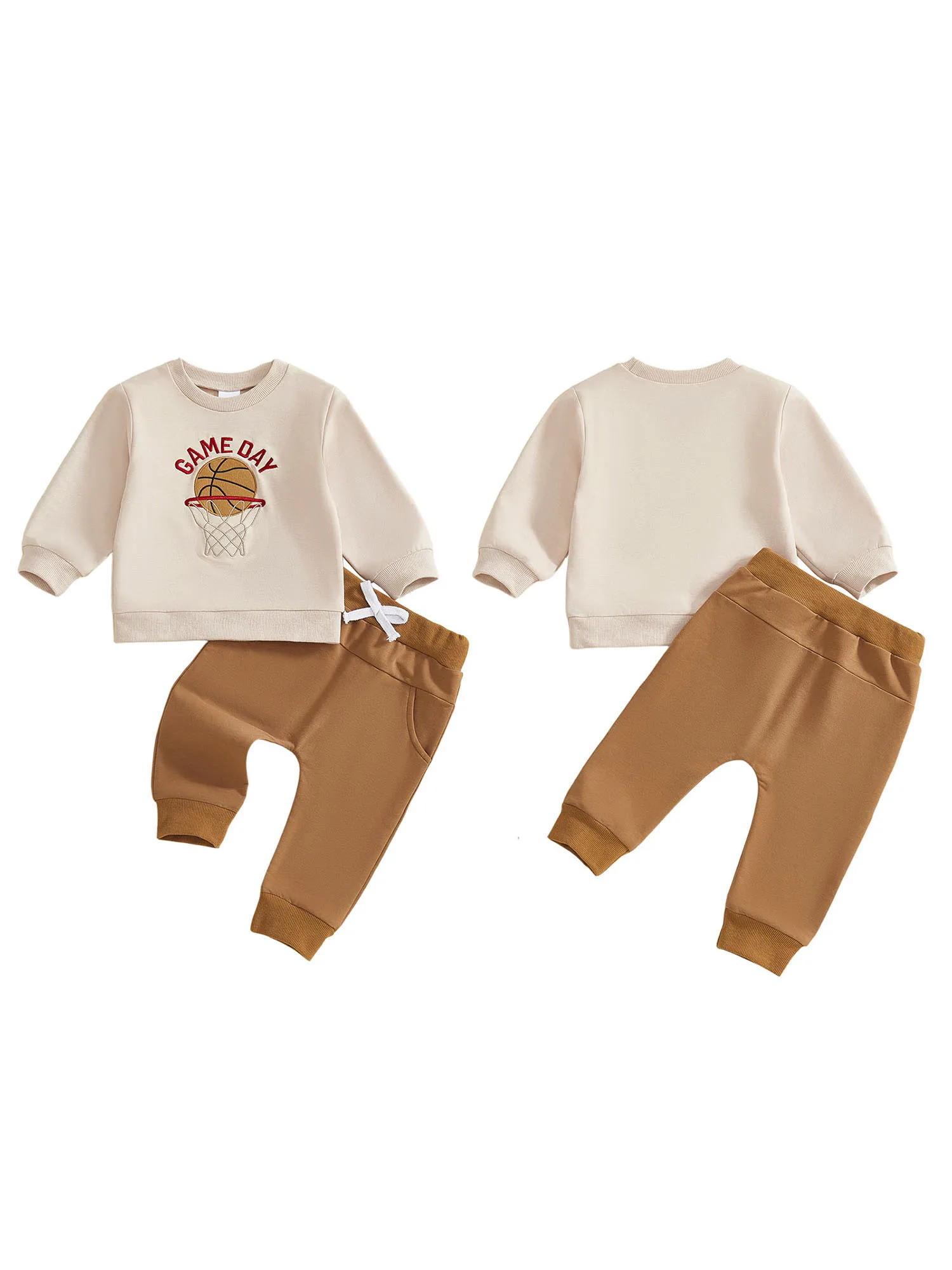 Baby Girl Winter Outfits Long Sleeve Floral Print Hoodie Leggings Set Infant Clothing Warm Tracksuit Set