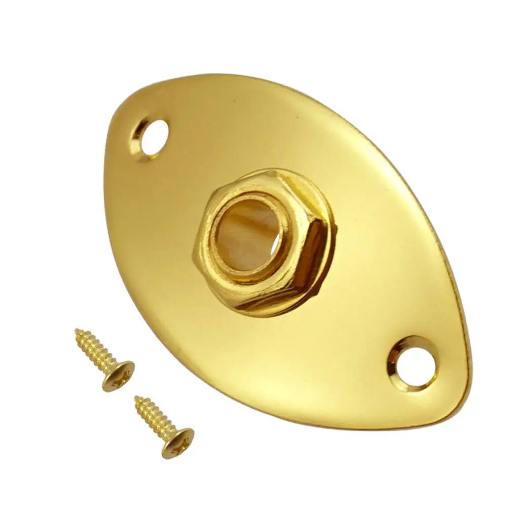 Tooyful Oval Output Jack Socket Replacement Part w/ Screw for Electric Guitar Bass Accs guitar accessories,guitar jack socket
