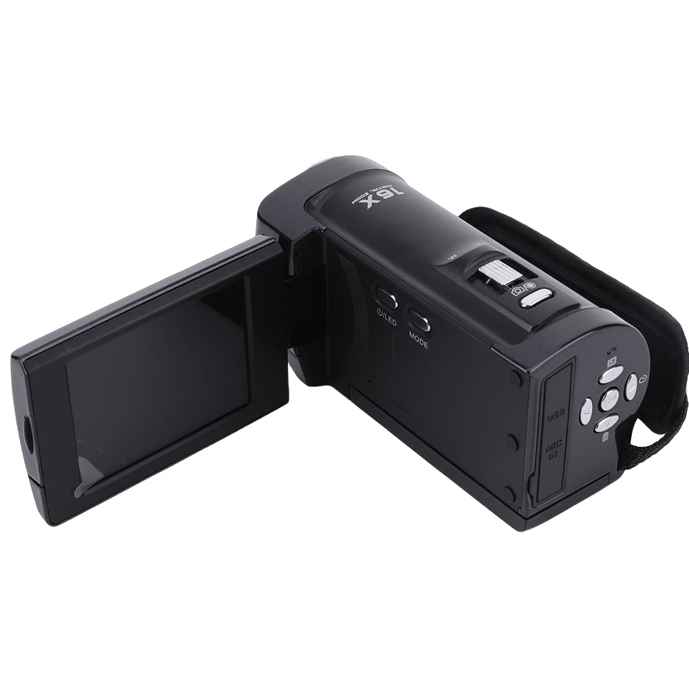 2.7k filmadora 2.8 polegadas tela de rotação de 270 graus câmera de vídeo filmadora gravador de vídeo filmadoras para gravação de viagens ao ar livre 6