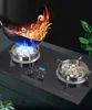 2 Pots Gas Stove Dual Use Embedded Table Natural Gas Liquefied Gas Cooktop Home Catering Equipment Tempered Glass Energy Saving 6