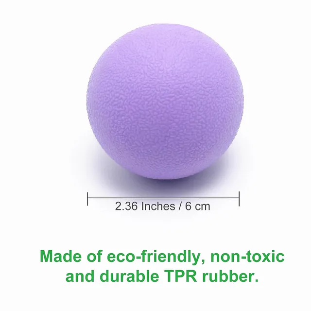 Hard Massage Lacrosse Ball TPR Relaxation Exercise Sports Peanut Ball Fitness Tools for Yoga Physical Therapy Myofascial Release 2