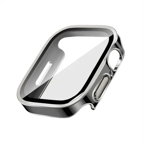 Glass+Case For Apple Watch 42 46mm 45mm 41 49 44mm 40 mm straight edge Screen Protector Cover Case iWatch SE 6 7 8 9 10 11 Ultra - Image 24