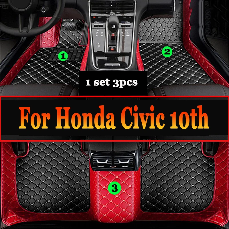 

For Honda Civic 10th 2021 2020 2019 2018 2017 2016 Car Floor Mats Carpets Auto Interior Accessories Covers Automotive Vehicles