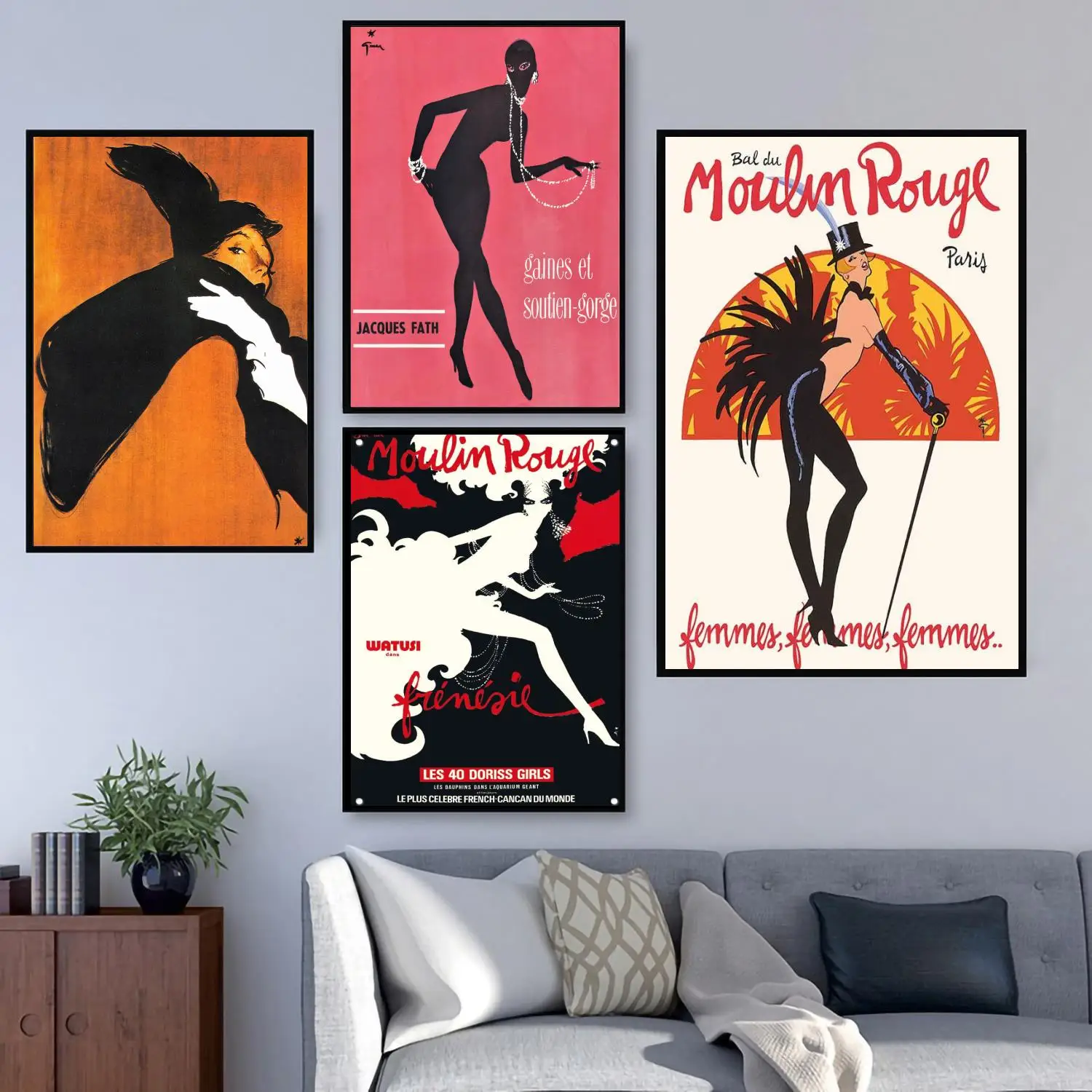 

rene gruau painter 24x36 Poster Decorative Painting Canvas Wall Art Living Room Posters Bedroom Painting