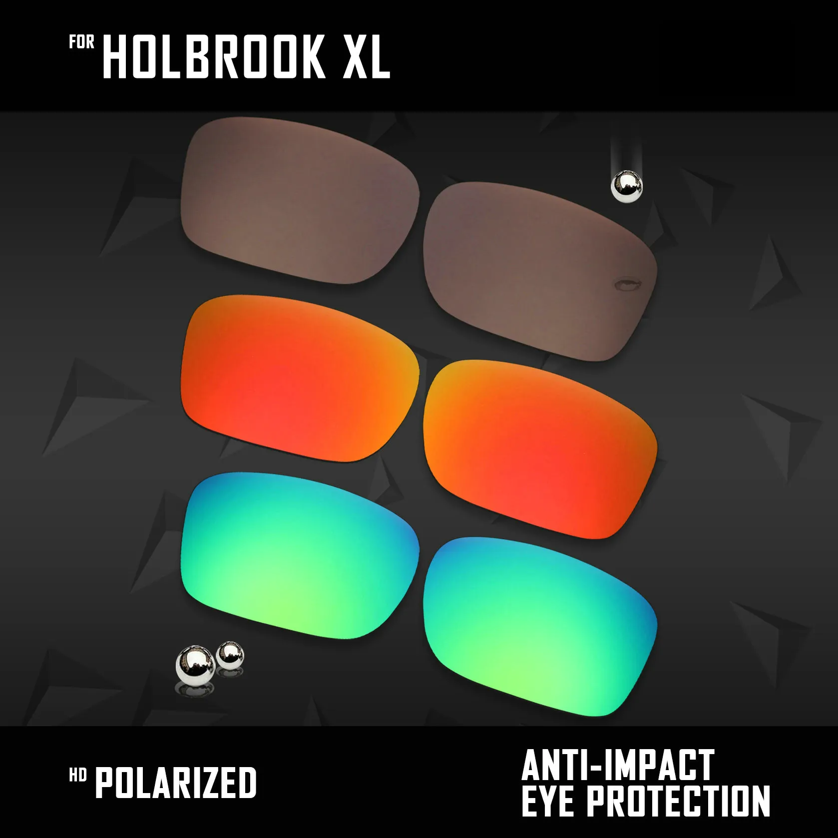 OOWLIT Polarized Replacement Lenses for Sunglasses - Assorted Colors