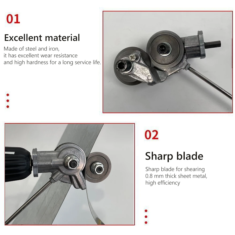 Electric Shears Metal Cutter Retrofit Shear Quick Cutting Professional Electric Retrofit Shears Attachment Wear-resistant For Various Iron Parts