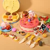 24 Colors Creative Kids Clay Toy Plasticine Tool Set Hamburger Noodle Ice Cream Machine DIY Clay Mold Play House Toys for Kids 6