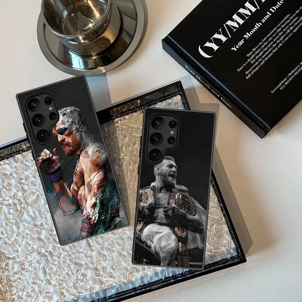 U-Ufc Conor Mcgregor  Phone Case For Samsung Galaxy S23 S22 S21 S20 Plus Ultra M54 Note20 Soft Black Phone Cover