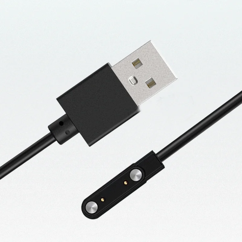 2 핀 4 핀 Smartwatch Dock 충전기 어댑터 성인/어린이를위한 USB 충전 케이블 코드 스마트 시계 전원 충전 와이어 액세서리