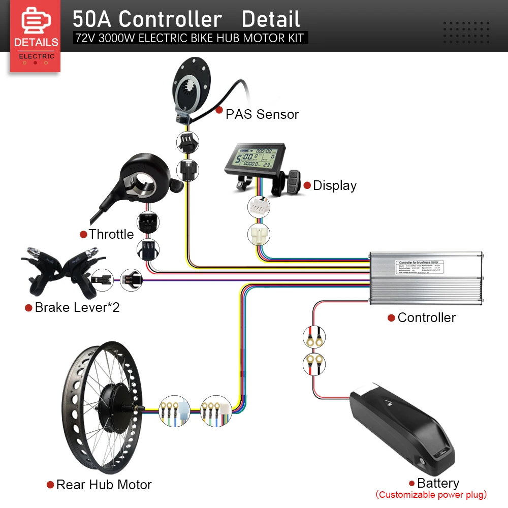 250W 350W 32/28 Moteur de moyeu de vélo électrique à trous, sans balais, avant et arrière - Chine Moyeu Ebike moteur, Moteur Brushless Ebike moteur moyeu de roue avant du moteur de