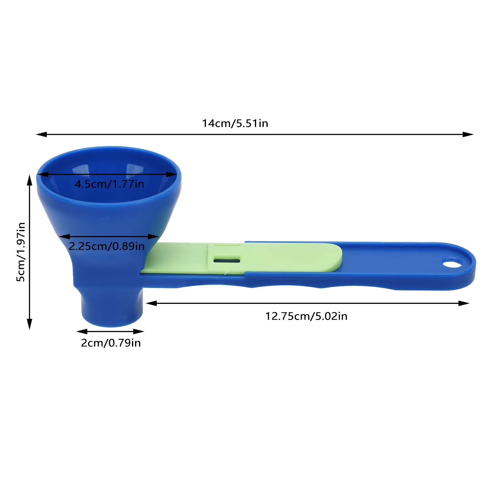 Long-Handle Reusable Coffee Scoop Funnel with Sliding Design Measuring Spoon for Powder & Coffee-Kitchen Gadgets measuring spoon set