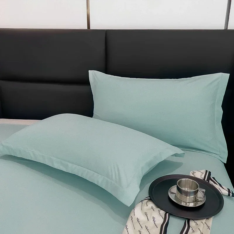2Pcs Bed Pillowcase Solid Color Comfortable Pillow Cover For Bed Throw Car Sofa Cushion Cover Home Pillow Case 48x74cm