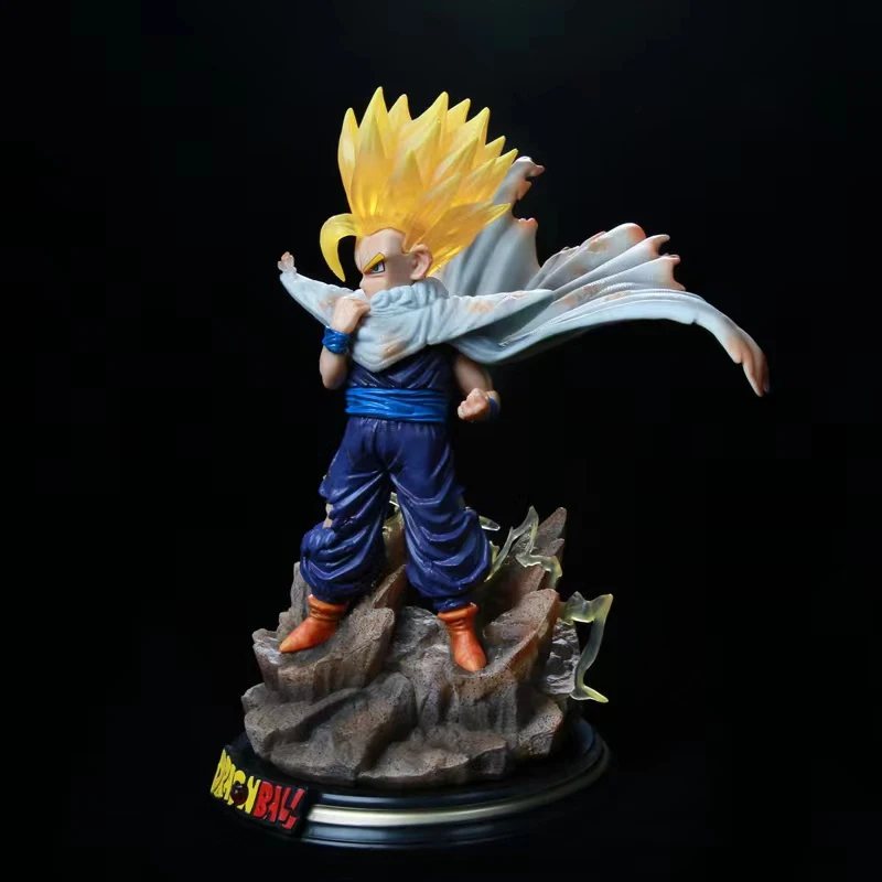 

24CM Anime Dragon Ball Figure Son Gohan with Led Light PVC Action Figures Super Saiyan GK Collection Model Toys for Children