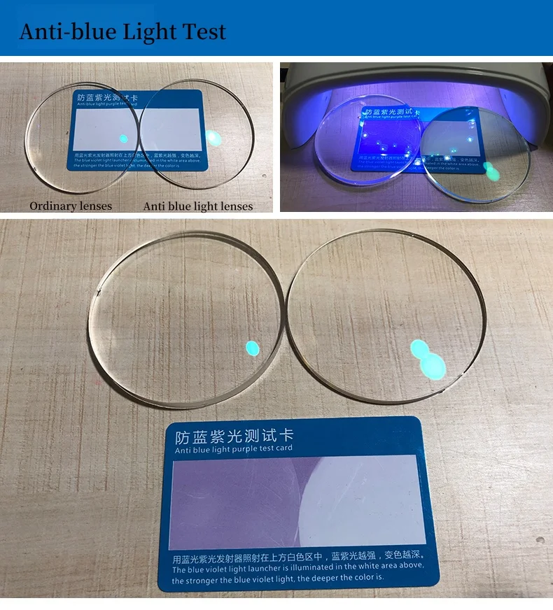 Prescription Glasses Lenses Blue Light Blocking Lenses 1.56/1.61/1.67/1.74 HD Myopia Hyperopia Office Computer Optical Prescription Lenses 1 Pair