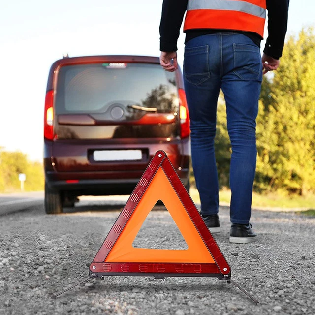 Car Triangle Reflective Tripod Emergency Breakdown Warning Safety