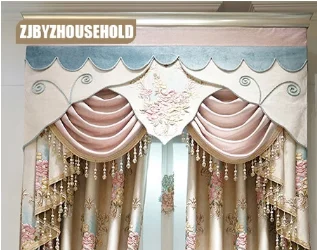 High Precision Curtains for Bedroom Villa Window Curtain for Living Room Embroidered Gauze Curtains 3D Floral Girl Curtains 