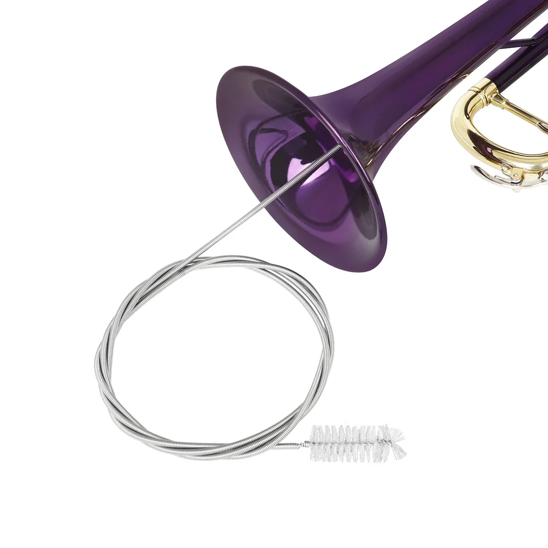 Wind Instrument Brushes Trumpet Rope Brush Maintenance Cleaning Care Tools Kit Cleaning Accessories Mouth Brush Instrument Parts trumpet cleaning kit