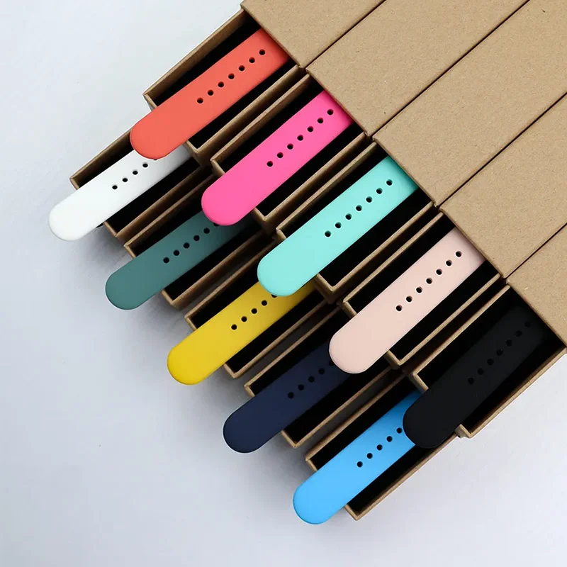 Bracelet de montre en silicone pour Apple Watch Band