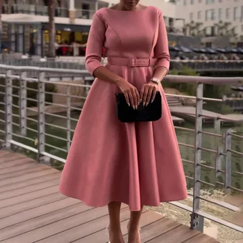 Fashionable Elegant Women's Clothing Dress Suitable For Bridesmaid Party Dress High Waist Design Various Sizes Available 1