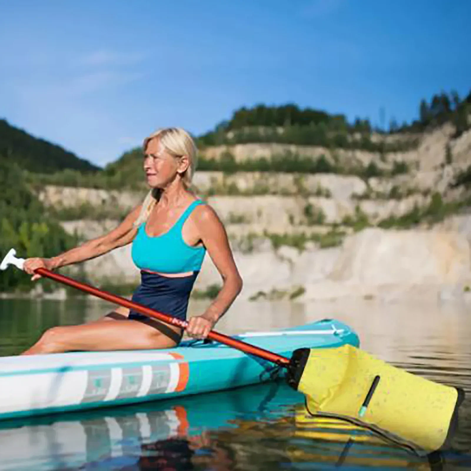 2023NEW Collapsible paddle bag float self-rescue buoyancy airbag reflective strip safety kayaking aid