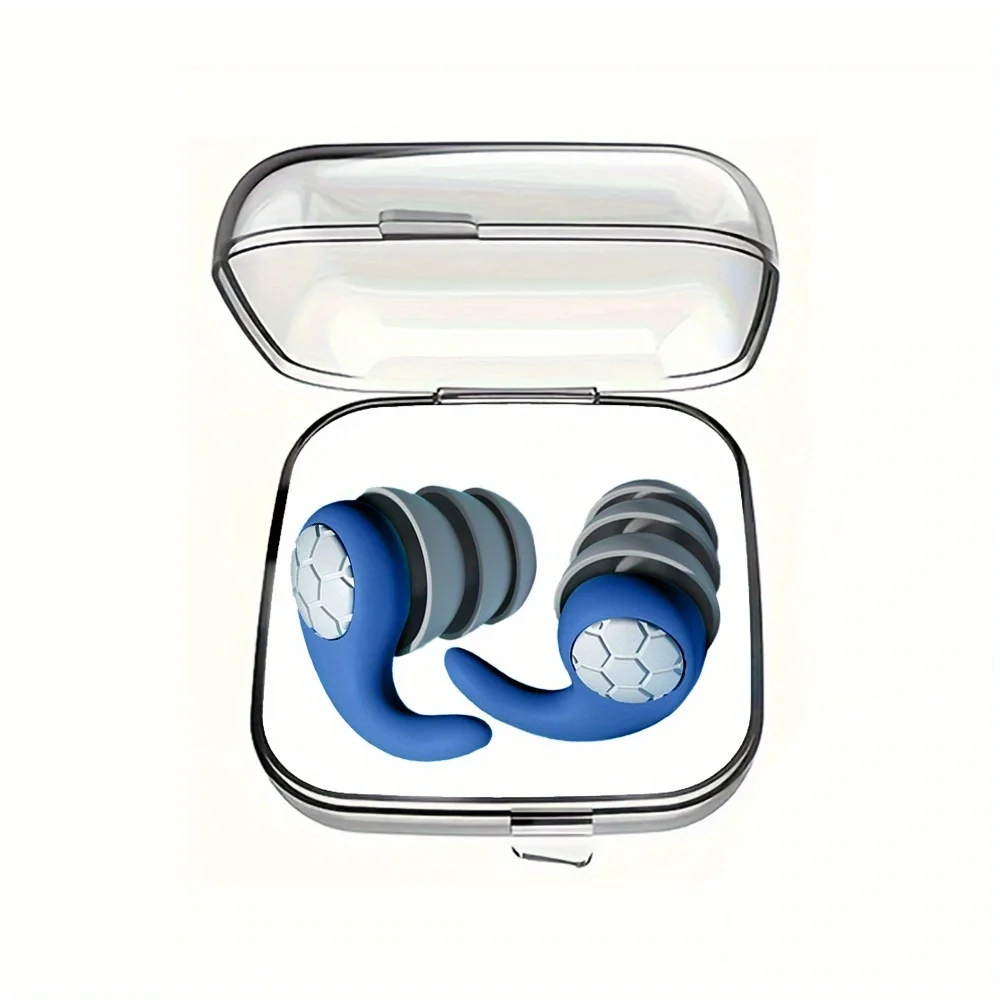 Soft Silicone Earplugs - Noise Canceling, Comfortable Fit for Sleep and Swimming