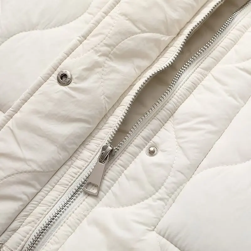 Parkas Jacket Women's Coat Winter Warm Thick inszart Outwear Casual Loose Long Sleeve Tops With Zipper 2024 Woman Outerwear Coat