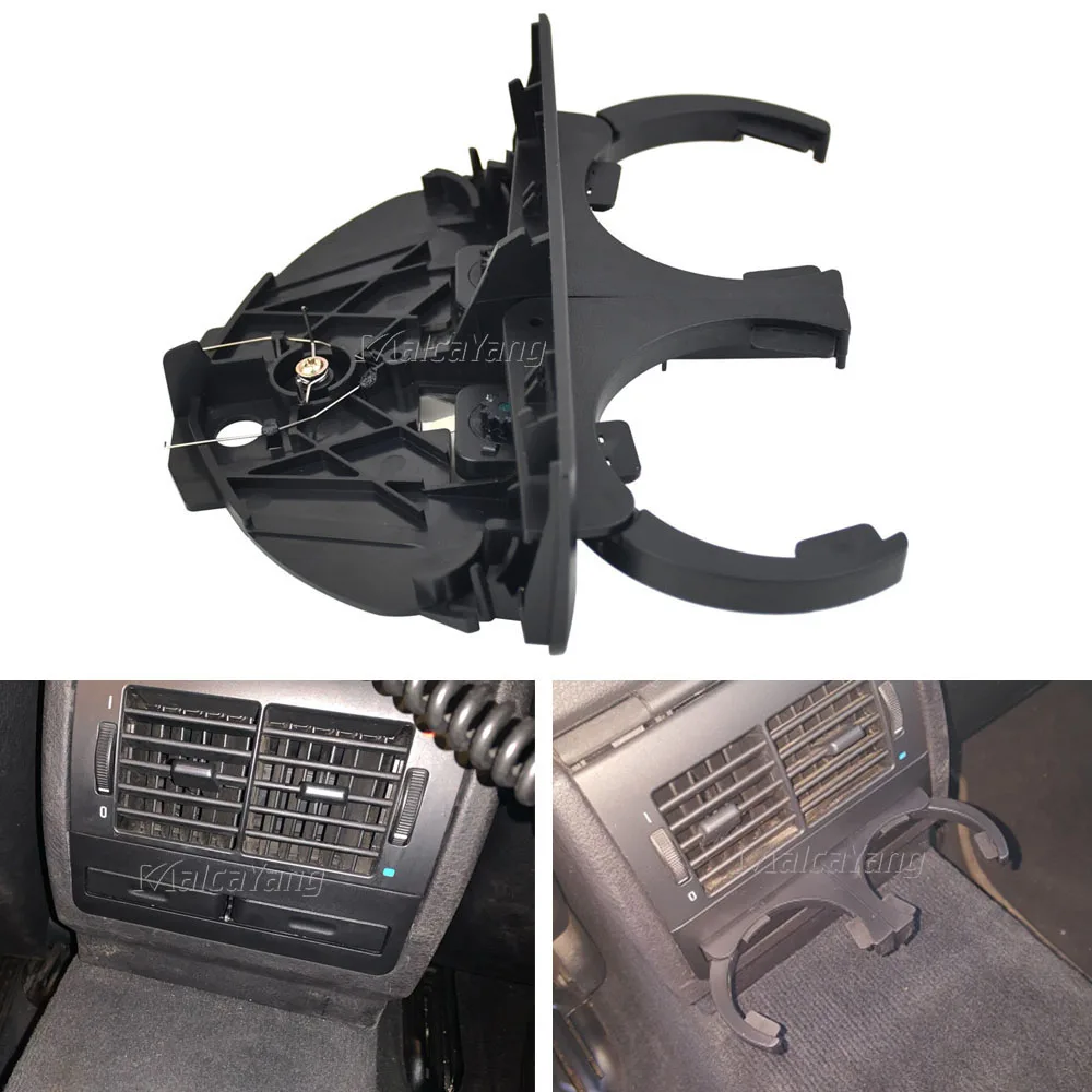 Car Rear Dual Bottle Center Console Drink Water Cup Holder 51168184520