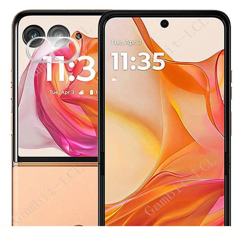 Premium Tempered Glass 3D Camera Lens Protector and Back Cover Film