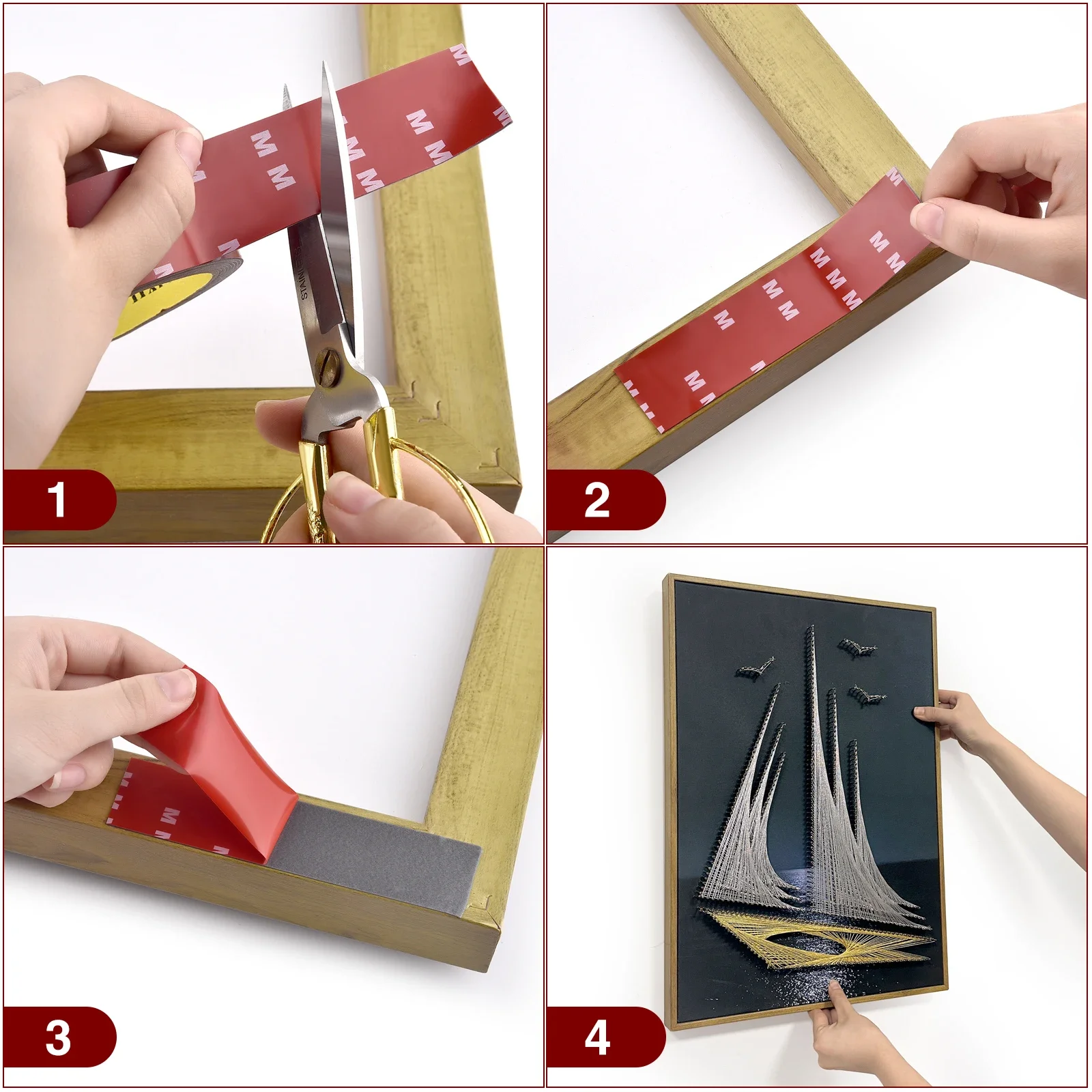 300CM 초강력 양면 테이프 접착제 자동차 특수 흔적을 남기지 않고 찢어지기 쉬운 고점도 장착 고정 스티커