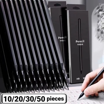 10/20/30 Pz 2BHB Matite di legno Semplice Nero Standard Matita Cancelleria Scrittura Schizzo Strumenti di disegno Regali per bambini Forniture per ufficio
