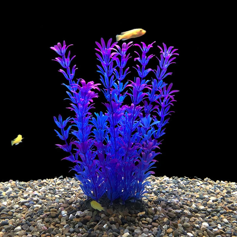 Vibrant Underwater Plastic Aquarium Plants - Lifelike Décor