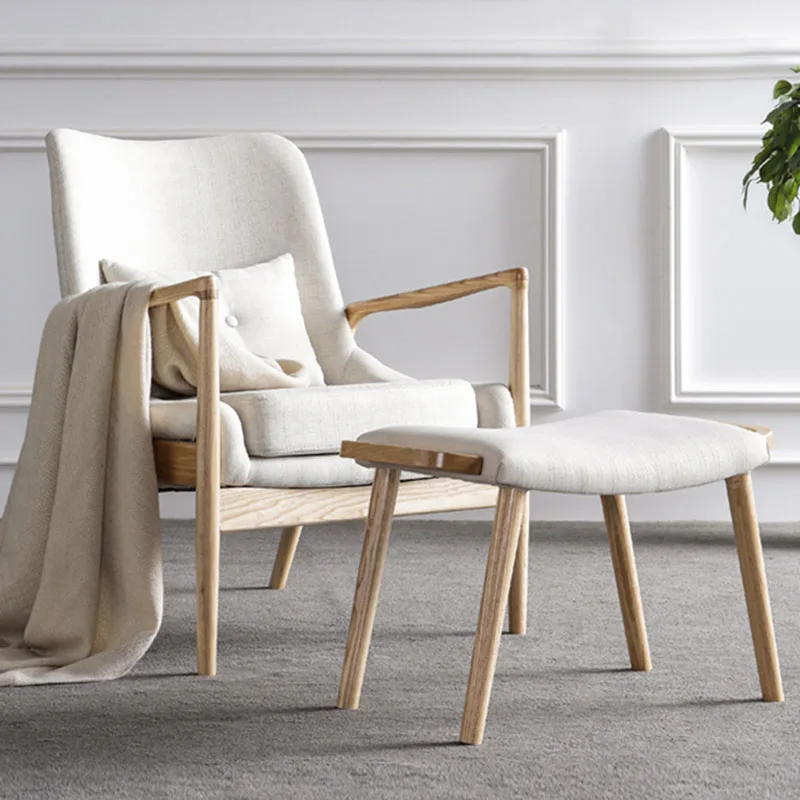 

Dining Room Nordic Chair Wooden Designer Relaxing Reading Makeup Lounge Luxury Chair Modern Lazy Muebles Salon Furniture