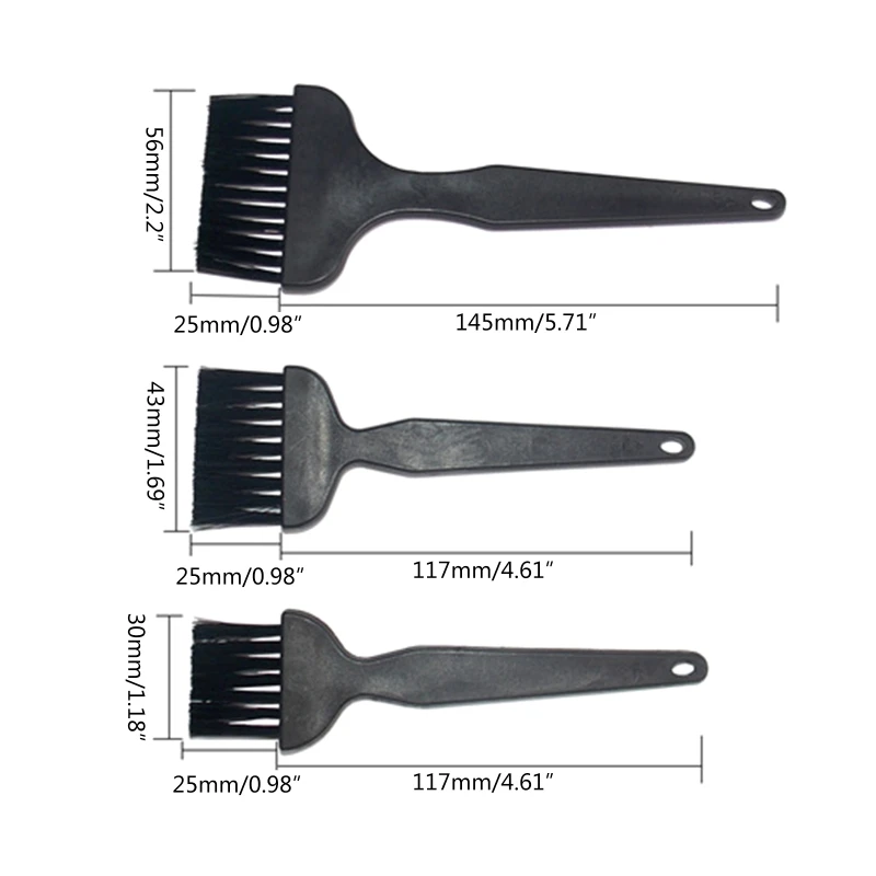 9x 컴퓨터 키보드 청소 브러시 키트 휴대용 정전기 방지 브러시 자동차 공기 통풍구 용 다용도 PCB 회로 기판 브러시